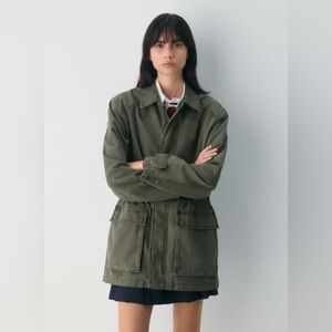 TNA Olive Utility Jacket